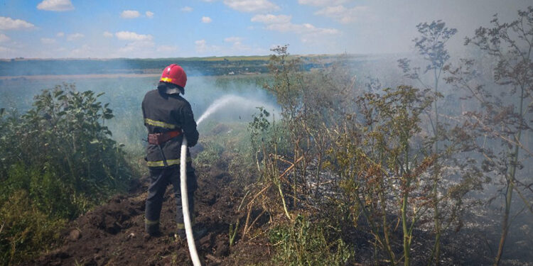 Протягом доби на Миколаївщині було 39 пожеж, одна з них – через російські обстріли (ФОТО)