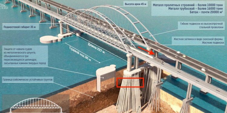 Як виглядає підводна частина Кримського мосту, де був вибух (ФОТО)