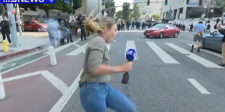 У США поліція поцілила в журналістку гумовою кулею, поки та висвітлювала протести (ВIДЕО)