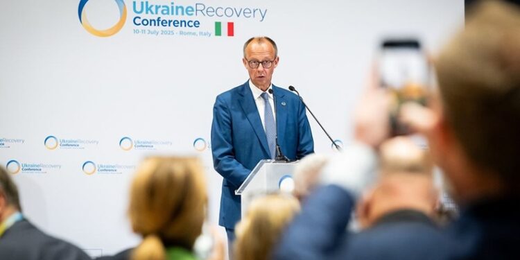 «Коли ми дбаємо про Україну, ми також дбаємо про себе» – Мерц про те, що росія має заплатити мінімум 500 млрд.євро, і про ППО