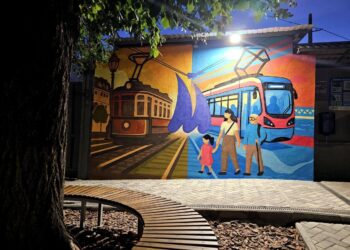 Творча молодь завершила роботу над муралом на депо «Миколаївелектротранс» і зібрала майже 1 тис.грн. для нашої «79-ки» (ФОТО)