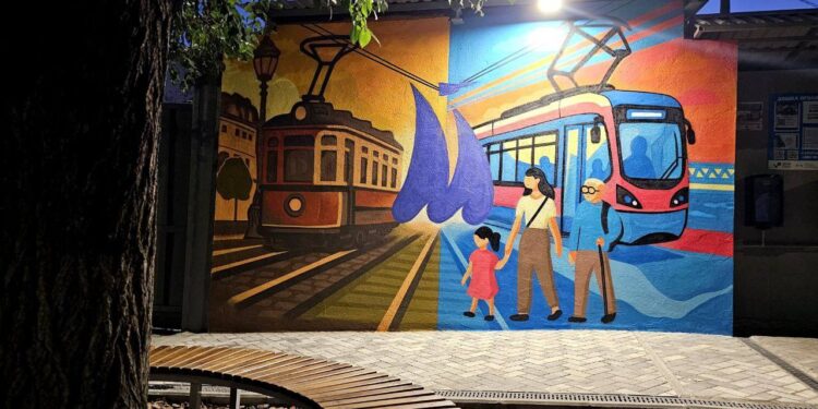 Творча молодь завершила роботу над муралом на депо «Миколаївелектротранс» і зібрала майже 1 тис.грн. для нашої «79-ки» (ФОТО)