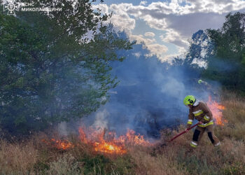 З 44-х пожеж за добу на Миколаївщині дві були через російські обстріли (ФОТО)