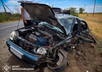 На Миколаївщині в ДТП з Daewoo Lanos та Reno Megan постраждав один з водіїв
