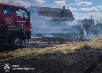 На Миколаївщині на пожежі до смерті обгорів чоловік