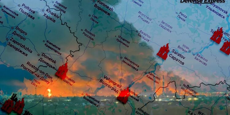 Україна завершує методичне вибивання основних НПЗ РФ у 1000 км (МАПА)