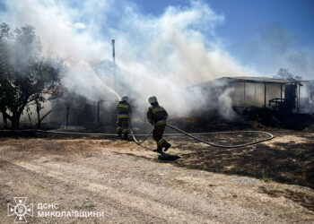 З 43 пожеж на Миколаївщині за добу дві були через російські обстріли (ФОТО)