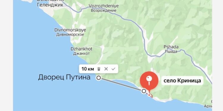 Дрони підпалили ліс біля палацу путіна