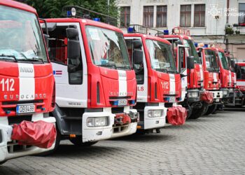 Латвія передала Україні 16 пожежних автомобілів (ФОТО, ВІДЕО)