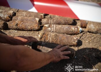 У Миколаєві чоловік при встановленні сонячних панелей знайшов боєприпас – рятувальники знайшли там ще 63 штуки (ФОТО, ВІДЕО)