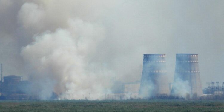 ЗАЕС в диму – пожежа в районі вантажного порту (ФОТО)