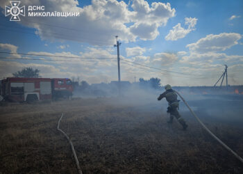 Внаслідок дронової атаки на Миколаївщині горіло 4 га