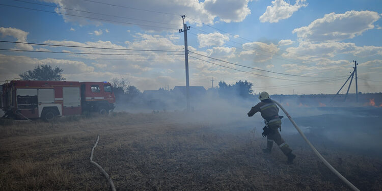 Внаслідок дронової атаки на Миколаївщині горіло 4 га
