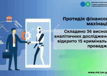 Протидія фінансовим махінаціям. На Миколаївщині складено 36 висновків аналітичних досліджень та відкрито 15 кримінальних проваджень