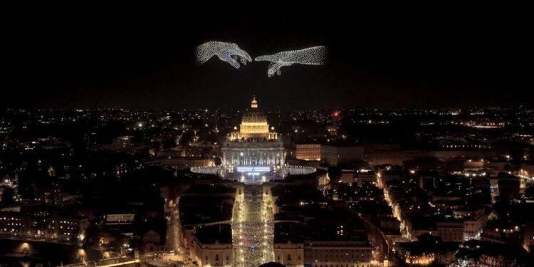 У Ватикані вперше відбувся концерт і шоу дронів – від брата Ілона Маска (ФОТО, ВІДЕО)