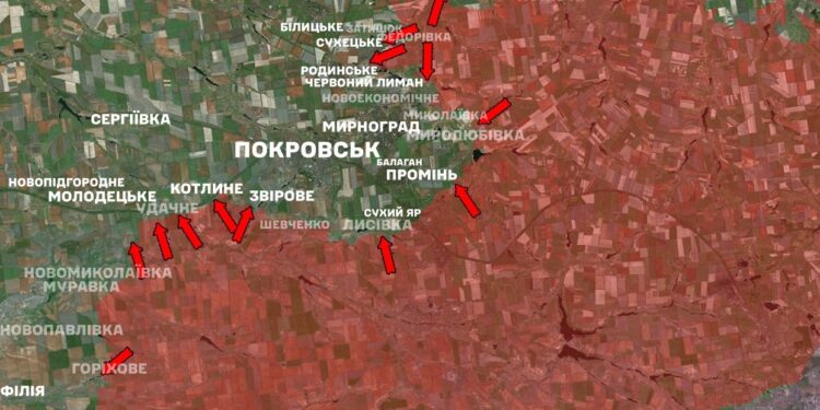Із 184 боїв на фронті за добу 69 були на Покровському напрямку – Генштаб