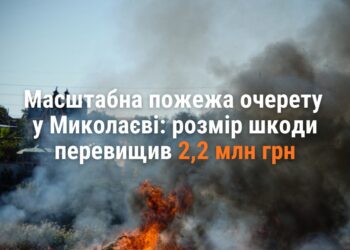 Вчорашня масштабна пожежа очерету у Миколаєві нанесла шкоди на понад 2,2 млн грн