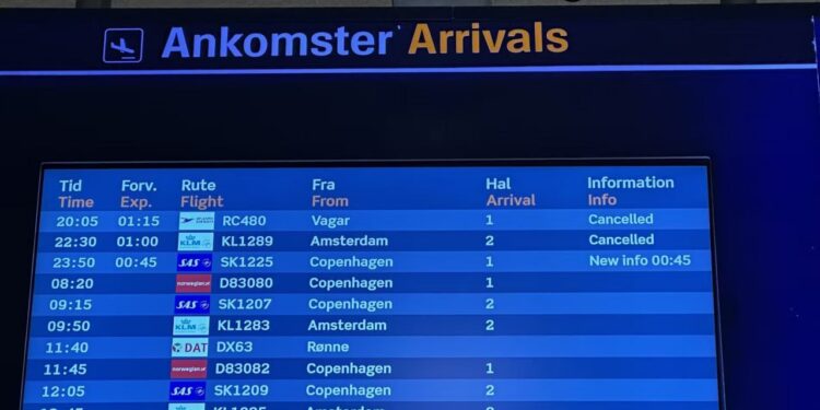 Данія знову закрила небо через невідомі дрони