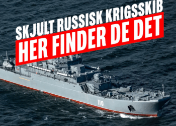 Біля берегів Данії виявили десантний корабель РФ – він може бути базою для дронів