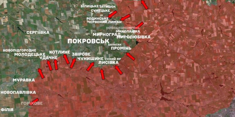 Зі 186 боїв на фронті за добу 62 було на Покровському напрямку – Генштаб