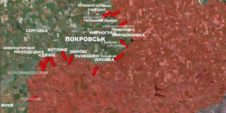 Зі 136 боїв на фронті за добу 53 було на Покровському напрямку – Генштаб