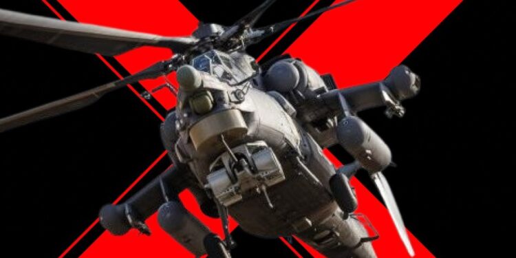 Оператори Сил безпілотних систем FPV-дроном знищили російський гелікоптер Мі-8 (ВІДЕО)