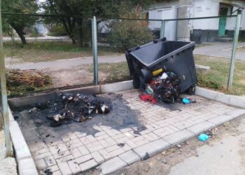 Вночі у Миколаєві згоріло 8 сміттєвих контейнерів, і вони – далеко не перші (ФОТО)