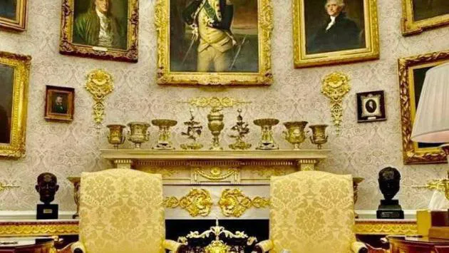 Трамп продемонстрував 24-каратне оздоблення Овального кабінету (ВIДЕО)