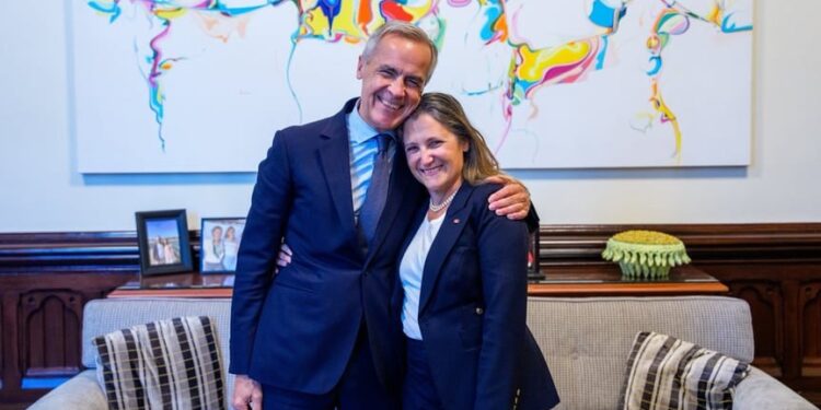 Христя Фріланд буде спецпредставником Канади з відбудови України