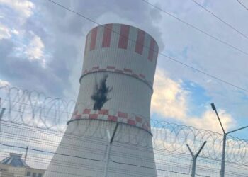 У РФ дрон після придушення РЕБ врізався в градирню Нововоронезької АЕС (ФОТО)