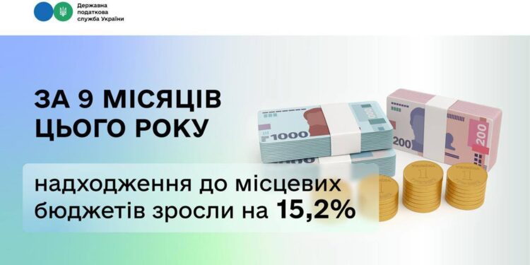 За 9 місяців цього року надходження до місцевих бюджетів зросли на 15,2 %, – Леся Карнаух