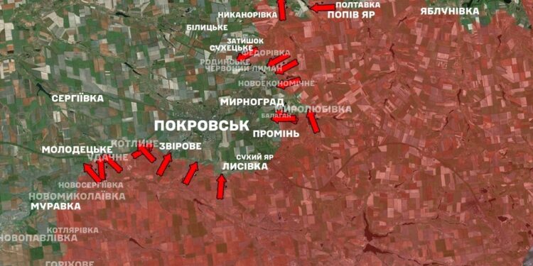 Із 190 боїв на фронті за добу 65 – на Покровському напрямку, – Генштаб