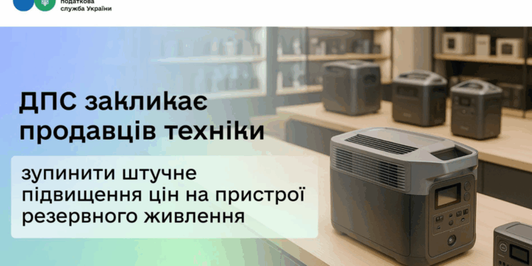 ДПС закликає продавців зупинити штучне підвищення цін на пристрої резервного живлення