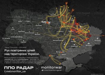Нічна комбінована ракетно-дронова атака ворога – скільки і чого летіло, за даними моніторів
