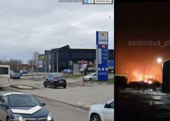 Вночі дрони атакували Рязанський НПЗ (ВІДЕО)