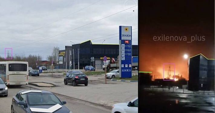 Вночі дрони атакували Рязанський НПЗ (ВІДЕО)