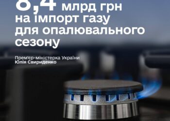КМУ виділив 8,4 млрд грн на імпорт газу для опалювального сезону для населення