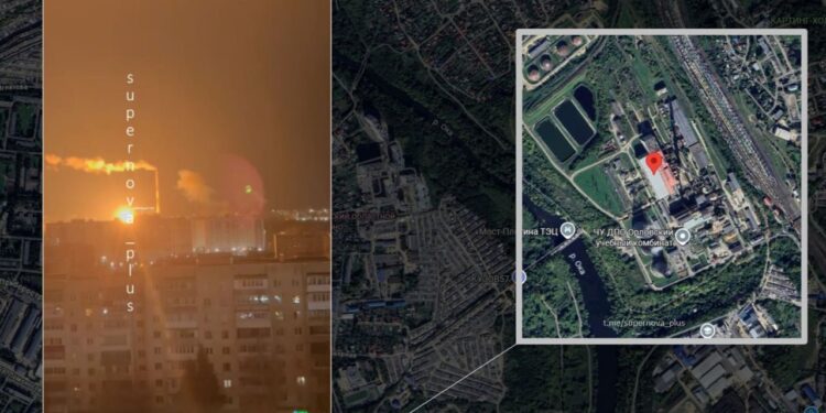 У РФ внаслідок повітряної атаки вибухнула Орловська ТЕЦ (ВІДЕО)