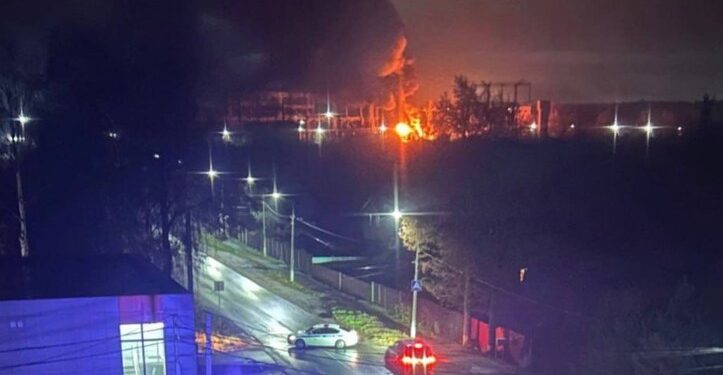 У РФ атакована і горить велика і потужна підстанція біля Володимира (ВІДЕО)