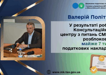 Валерій Політило: У результаті роботи Консультаційного центру з питань СМКОР розблоковано майже 7 тисяч податкових накладних