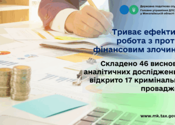 На Миколаївщині триває  протидія фінансовим злочинам: 46 висновків аналітичних досліджень та 17 кримінальних проваджень