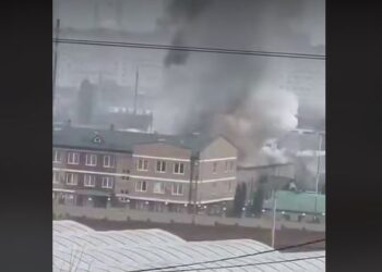 Дрони знову долетіли до Чечні – під ударом полк Росгвардії “Ахмат” (ВІДЕО)