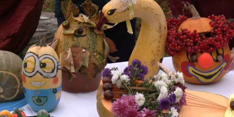 На Хмельниччині пройшов “Гарбуз-фест” – годували дерунами. Теж з гарбуза (ВІДЕО)