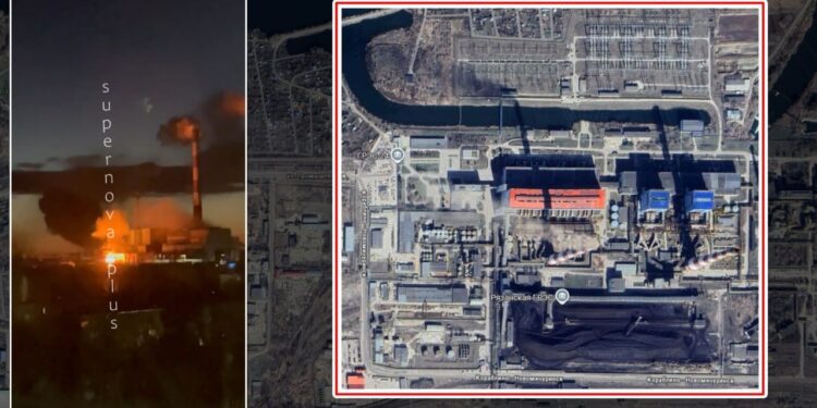 Вночі в РФ дрони атакували Рязанську ГРЕС (ВІДЕО)