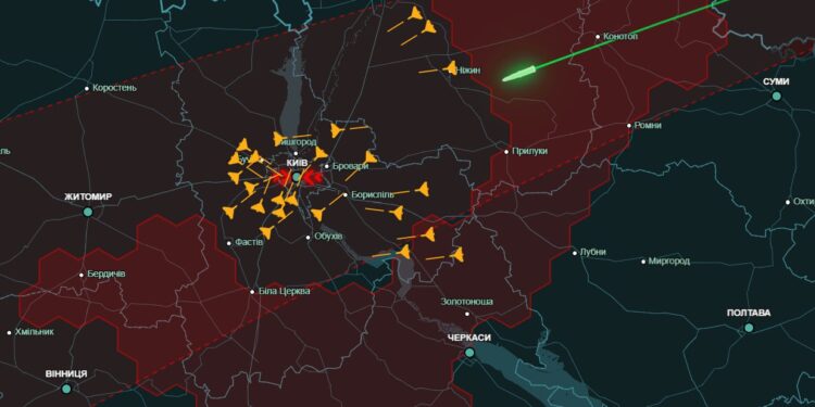 Ворог атакував Київщину та Київ впродовж 9 годин різними засобами нападу – монітори