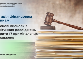 Протидія фінансовим злочинам. На основі висновків аналітичних досліджень на Миколаєві відкрито 17 кримінальних проваджень