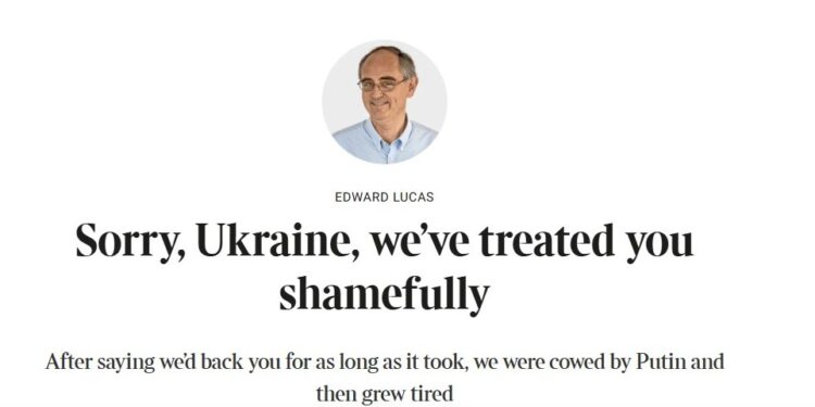 «Росія ще не перемогла Україну, але вона перемогла Європу» – Едвард Лукас у The Times