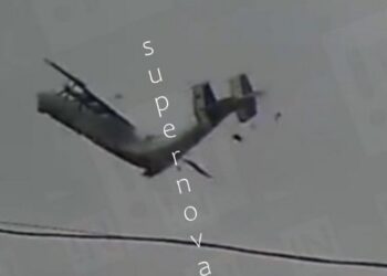 З’явилося епічне відео падіння російського військового Ан-22 (ВІДЕО)