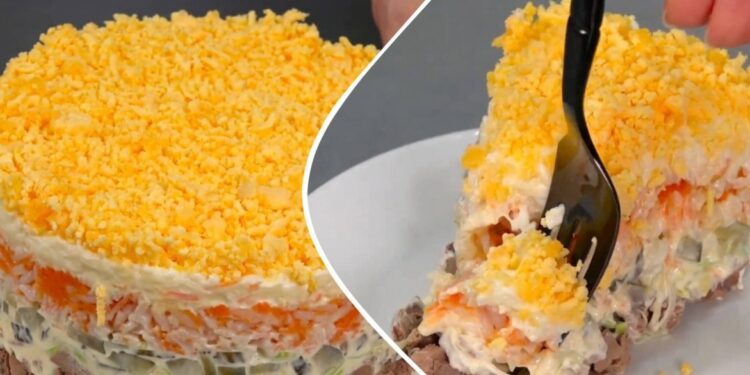 Салат “Печінка під шубою”: простий рецепт – святковий результат (ФОТО)