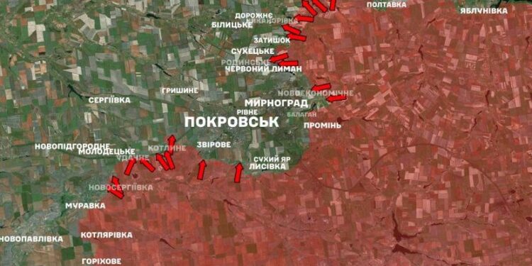 Із 226 боїв на фронті за добу 72 було на Покровському напрямку – Генштаб